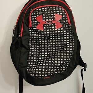 Under Armour Storm Backpack Red Black Style#1342652 Laptop Sleeve Dry Pocket 18"